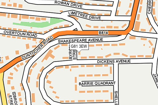 G81 3EW map - OS OpenMap – Local (Ordnance Survey)