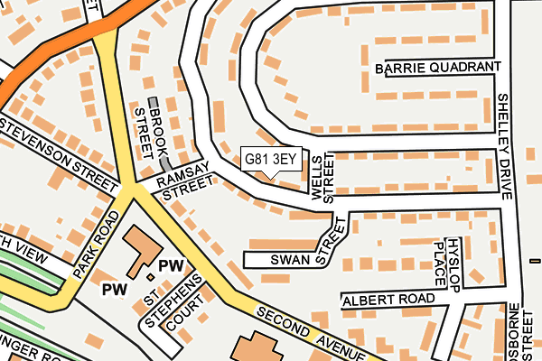 G81 3EY map - OS OpenMap – Local (Ordnance Survey)