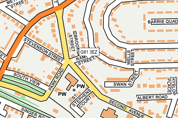 G81 3EZ map - OS OpenMap – Local (Ordnance Survey)