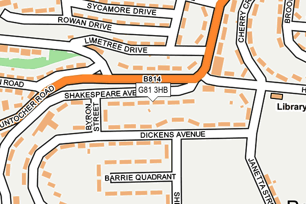 G81 3HB map - OS OpenMap – Local (Ordnance Survey)