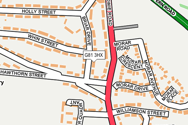 G81 3HX map - OS OpenMap – Local (Ordnance Survey)