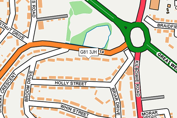 G81 3JH map - OS OpenMap – Local (Ordnance Survey)