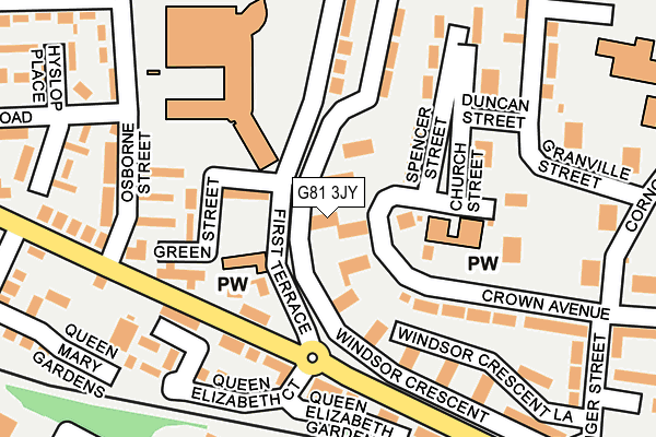 G81 3JY map - OS OpenMap – Local (Ordnance Survey)