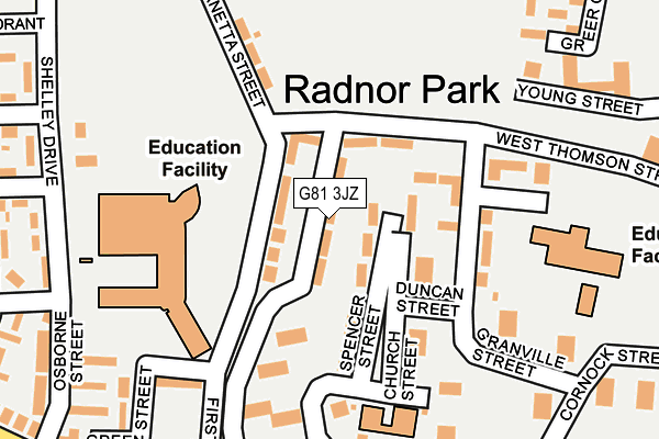 G81 3JZ map - OS OpenMap – Local (Ordnance Survey)