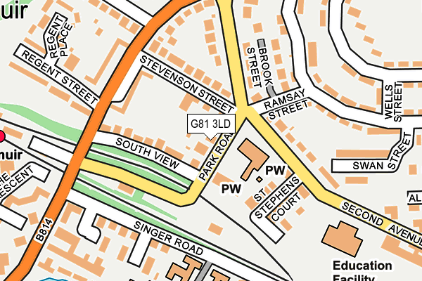 G81 3LD map - OS OpenMap – Local (Ordnance Survey)