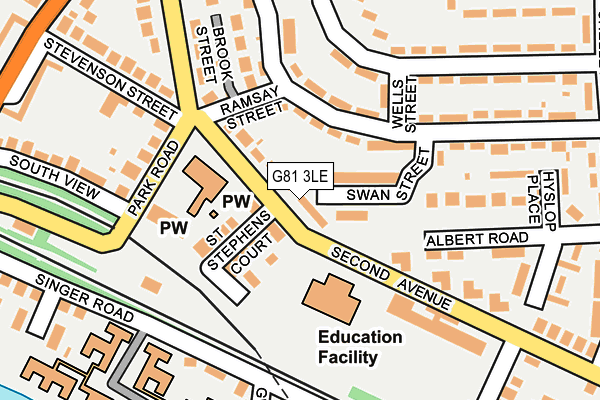 G81 3LE map - OS OpenMap – Local (Ordnance Survey)