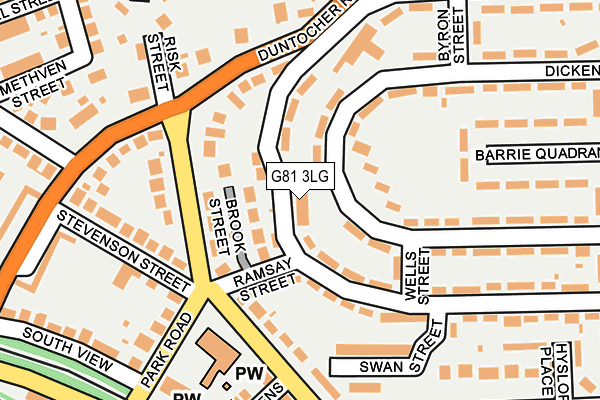 G81 3LG map - OS OpenMap – Local (Ordnance Survey)