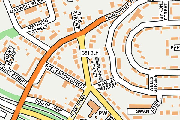 G81 3LH map - OS OpenMap – Local (Ordnance Survey)