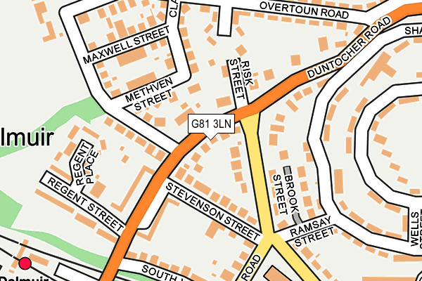 G81 3LN map - OS OpenMap – Local (Ordnance Survey)