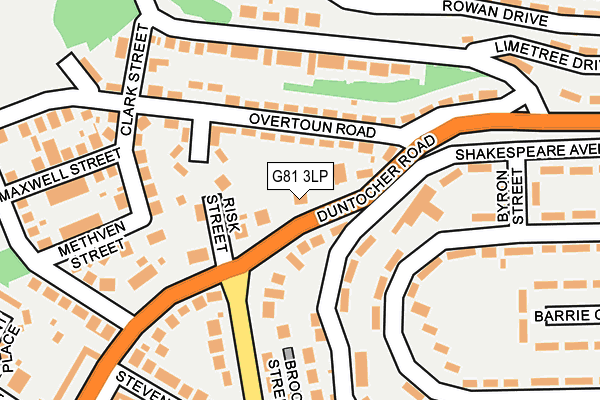 G81 3LP map - OS OpenMap – Local (Ordnance Survey)