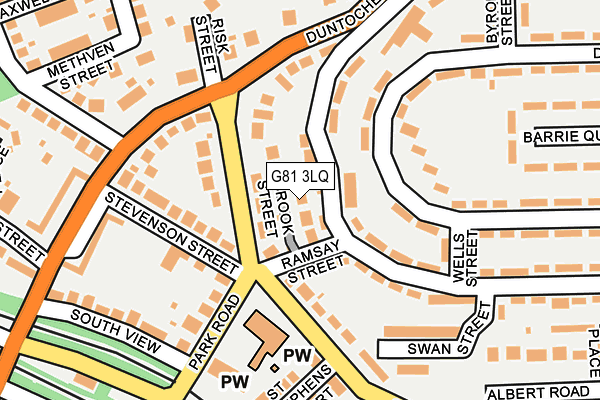 G81 3LQ map - OS OpenMap – Local (Ordnance Survey)
