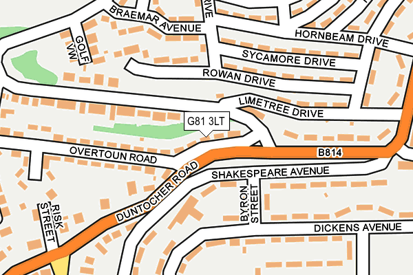 G81 3LT map - OS OpenMap – Local (Ordnance Survey)