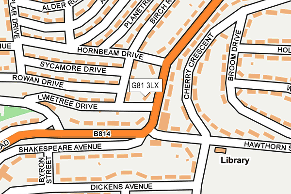 G81 3LX map - OS OpenMap – Local (Ordnance Survey)