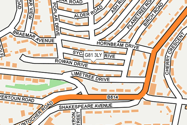 G81 3LY map - OS OpenMap – Local (Ordnance Survey)