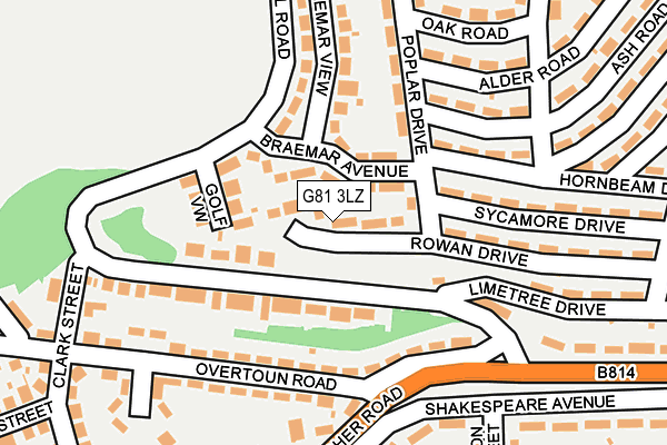 G81 3LZ map - OS OpenMap – Local (Ordnance Survey)