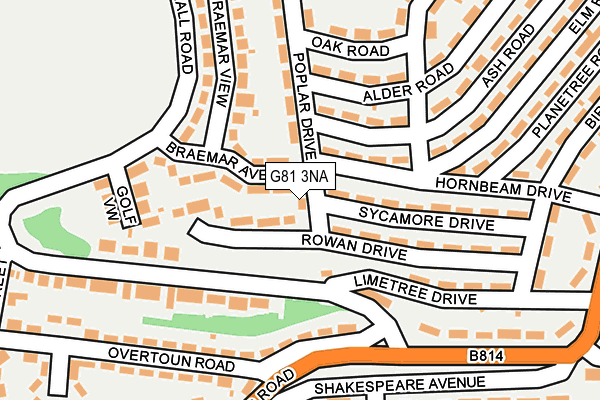 G81 3NA map - OS OpenMap – Local (Ordnance Survey)