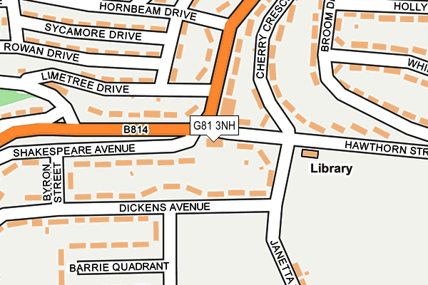 G81 3NH map - OS OpenMap – Local (Ordnance Survey)