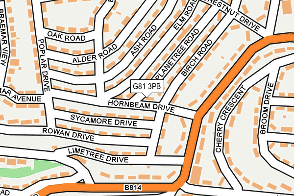 G81 3PB map - OS OpenMap – Local (Ordnance Survey)