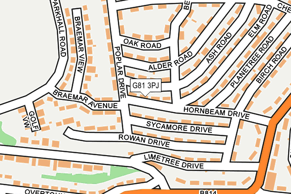 G81 3PJ map - OS OpenMap – Local (Ordnance Survey)