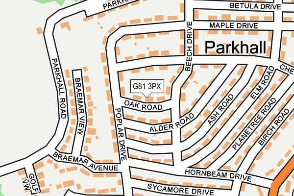 G81 3PX map - OS OpenMap – Local (Ordnance Survey)