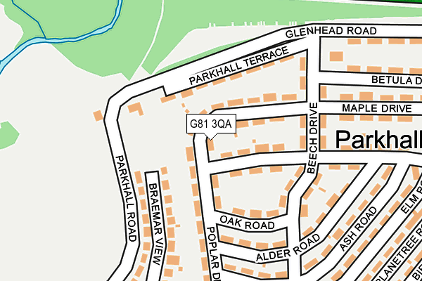 G81 3QA map - OS OpenMap – Local (Ordnance Survey)
