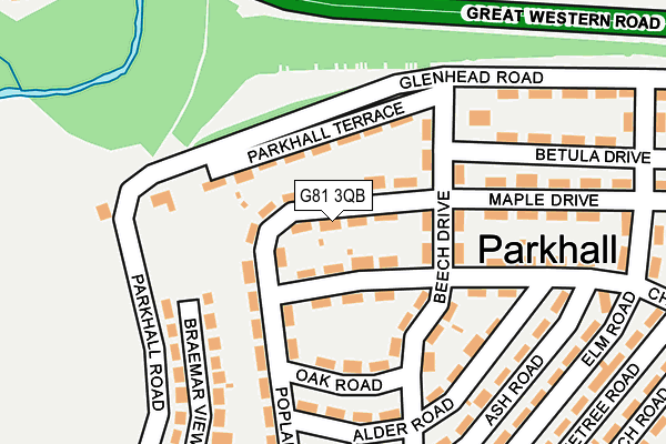 G81 3QB map - OS OpenMap – Local (Ordnance Survey)