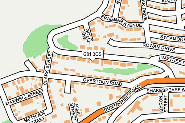 G81 3QS map - OS OpenMap – Local (Ordnance Survey)