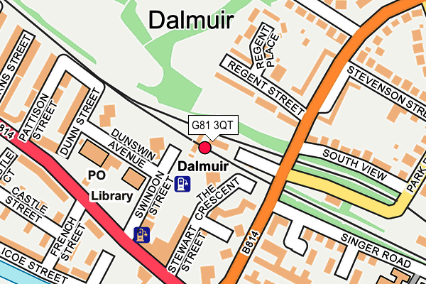 G81 3QT map - OS OpenMap – Local (Ordnance Survey)