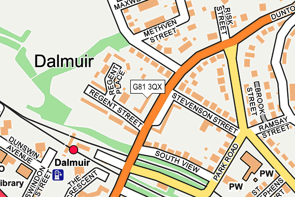 G81 3QX map - OS OpenMap – Local (Ordnance Survey)