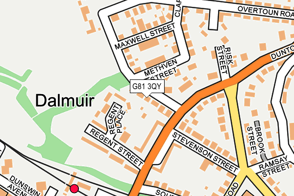 G81 3QY map - OS OpenMap – Local (Ordnance Survey)