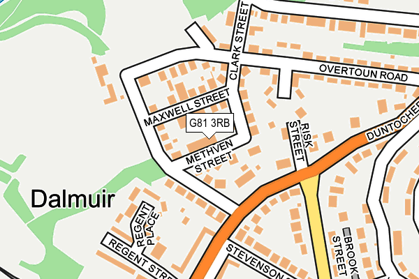 G81 3RB map - OS OpenMap – Local (Ordnance Survey)