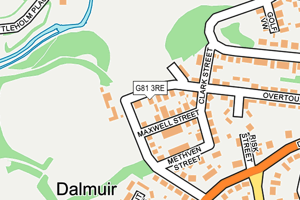 G81 3RE map - OS OpenMap – Local (Ordnance Survey)