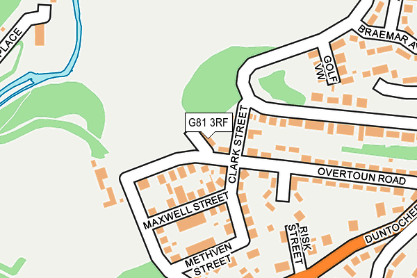 G81 3RF map - OS OpenMap – Local (Ordnance Survey)