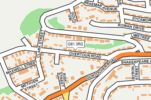 G81 3RG map - OS OpenMap – Local (Ordnance Survey)