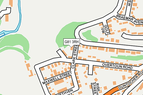 G81 3RH map - OS OpenMap – Local (Ordnance Survey)