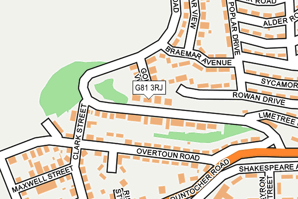 G81 3RJ map - OS OpenMap – Local (Ordnance Survey)