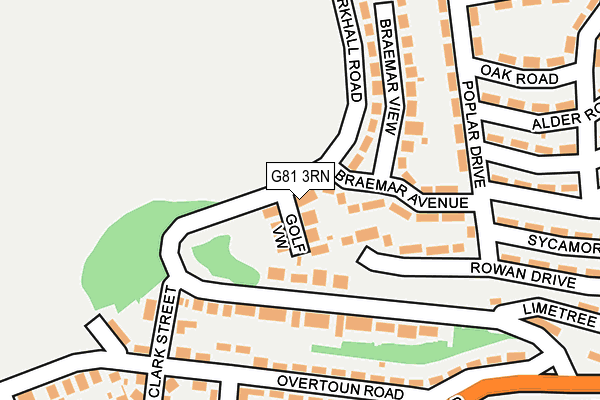 G81 3RN map - OS OpenMap – Local (Ordnance Survey)