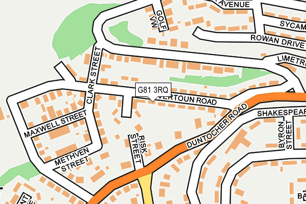 G81 3RQ map - OS OpenMap – Local (Ordnance Survey)