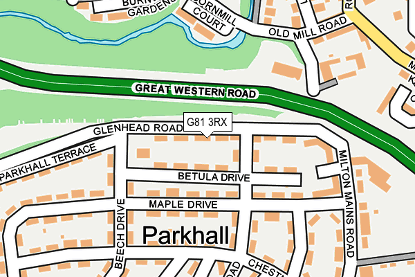 G81 3RX map - OS OpenMap – Local (Ordnance Survey)