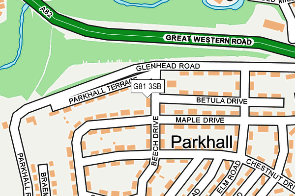 G81 3SB map - OS OpenMap – Local (Ordnance Survey)