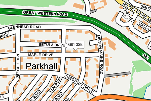 G81 3SE map - OS OpenMap – Local (Ordnance Survey)