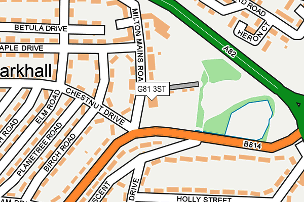 G81 3ST map - OS OpenMap – Local (Ordnance Survey)