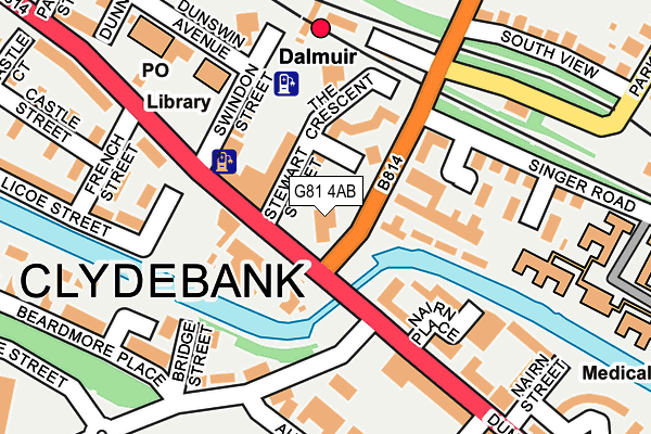 G81 4AB map - OS OpenMap – Local (Ordnance Survey)