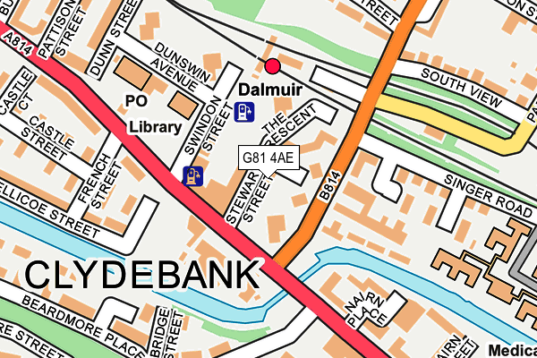 G81 4AE map - OS OpenMap – Local (Ordnance Survey)