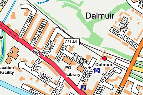G81 4AL map - OS OpenMap – Local (Ordnance Survey)