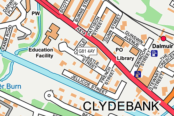 G81 4AY map - OS OpenMap – Local (Ordnance Survey)