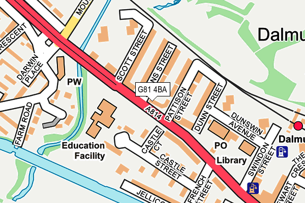 G81 4BA map - OS OpenMap – Local (Ordnance Survey)