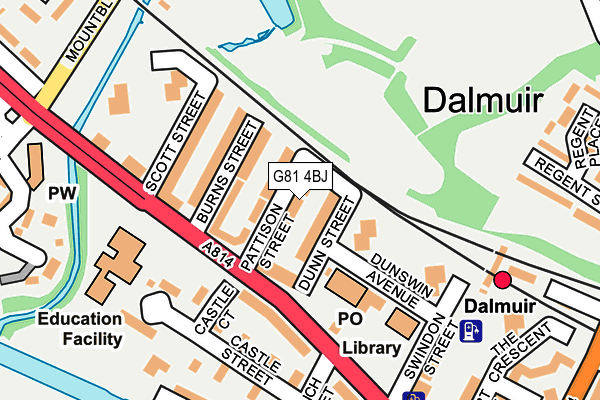 G81 4BJ map - OS OpenMap – Local (Ordnance Survey)