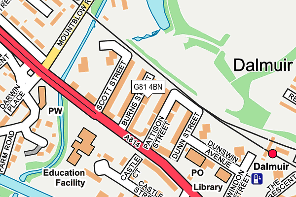 G81 4BN map - OS OpenMap – Local (Ordnance Survey)