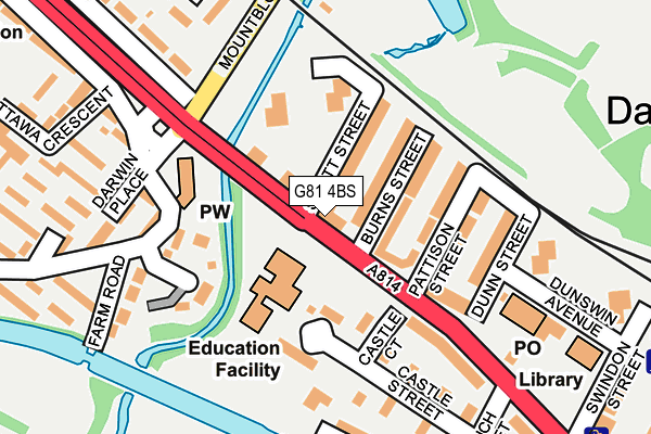 G81 4BS map - OS OpenMap – Local (Ordnance Survey)